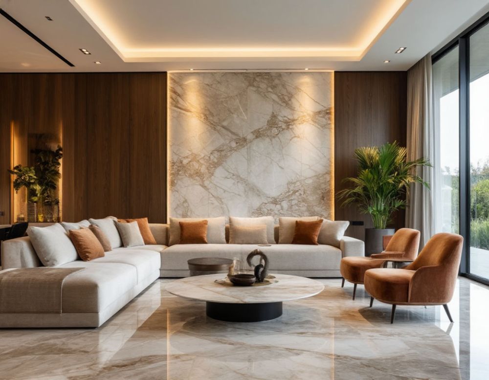 Подсветка декоративного камня